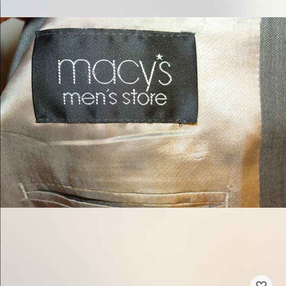 Calvin Klein Macy 39R Men Blazer 2 Buttons 100% Wool Lined Gray - Picture 3 of 11